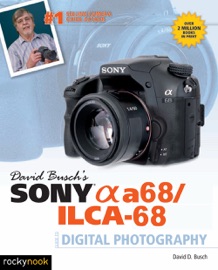 Book's Cover of David Busch's Sony Alpha a68/ILCA-68 Guide to Digital Photography