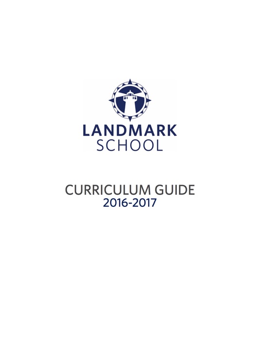 Landmark School Curriculum Guide