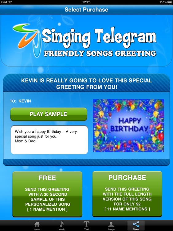 Singing Telegram- HD screenshot-3