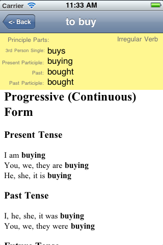 Verbuloso 120 Essential English Verbs screenshot 4