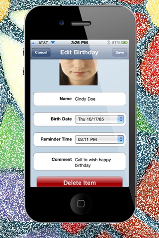 Birthday Reminder 2 "Lite Edition" screenshot-4