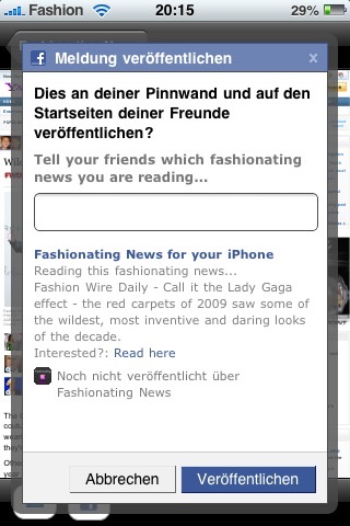 Fashionating News screenshot 2