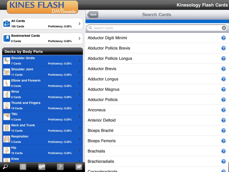 Kinesiology Flash Cards for iPad