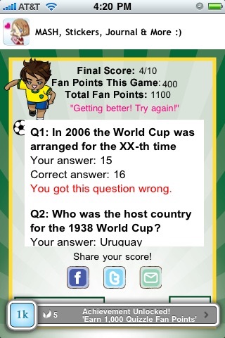 World Soccer Quizzle™ - Sports Trivia screenshot-3