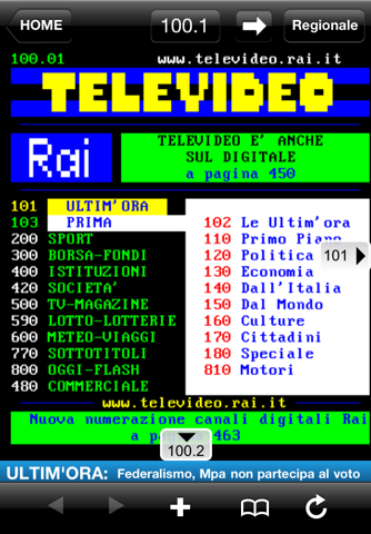 Televideo RAI screenshot 2