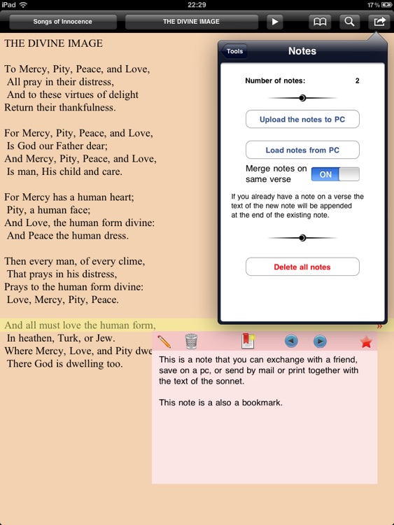 Blake: Complete poems for iPad