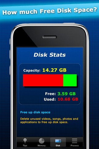 Disk Space & Memory Usage for iOS - FREE screenshot 2