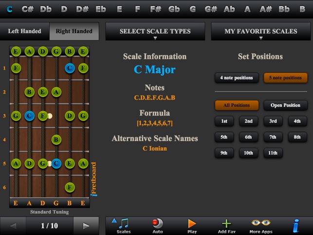 Guitar Scales, Arpeggios & Tunings LE