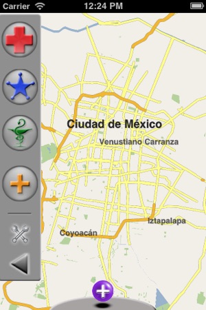 Mexico City, True Emergency Maps