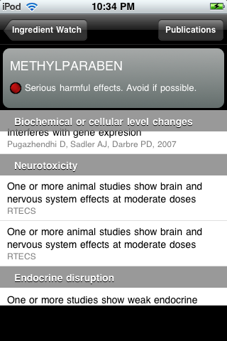 Ingredient Watch -  Unlock the mystery behind the chemicals in your health and beauty products screenshot 4