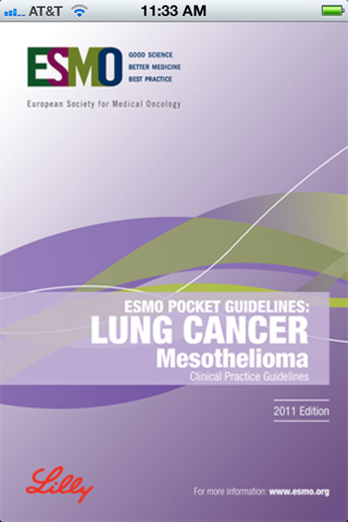 ESMO Pocket Guidelines: Lung Cancer – Mesothelioma – Clinical Practice Guidelines screenshot 2