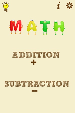 Math Free - Single and Double digit Addi