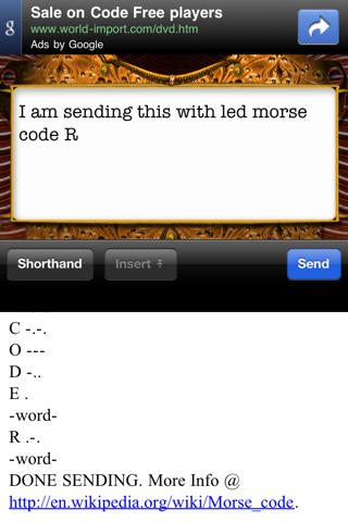 LED Morse Code Transmitter screenshot 4