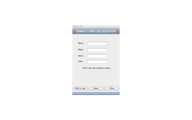 Ohm's Law Calculator