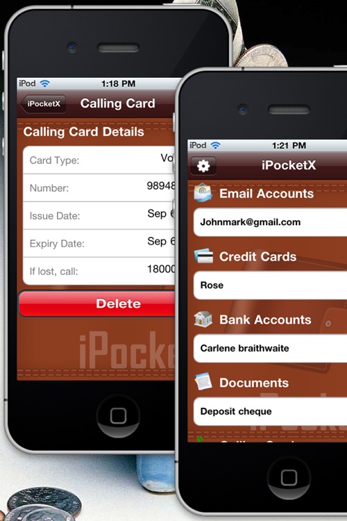 iPocketX Virtual Wallet HD Lite screenshot-3