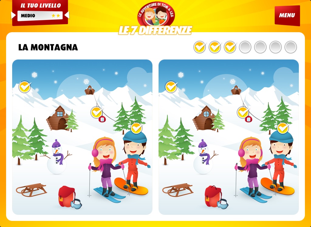 Tom & Lea's adventures: Spot the differences - Learn while playing this kids game screenshot 2