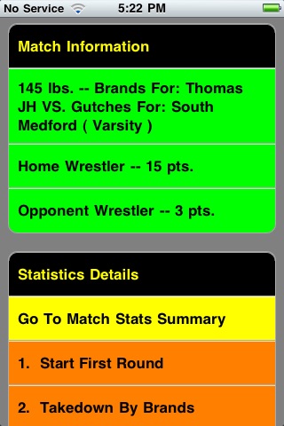 Quick Stats for Wrestling