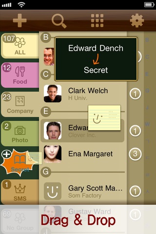 PowerContact LE (Contacts Group Management with Color & Icons) screenshot 3