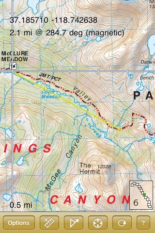 John Muir Trail Map screenshot 4