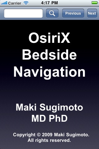 OsiriX Navigator