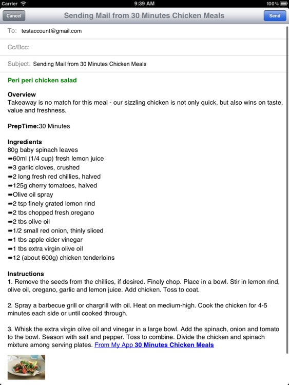 30 Minutes Chicken Meals "iPad Version" screenshot-3