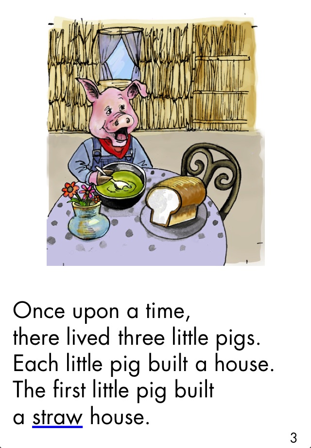 The Three Little Pigs - LAZ Reader [Level F–first grade] screenshot 2