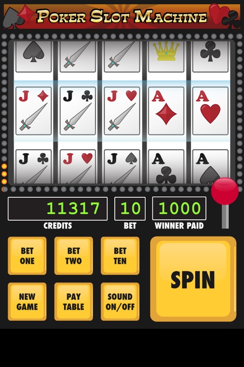 Poker Slot Machine Free screenshot-3