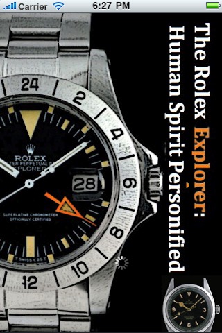 Rolex Explorer: Human Spirit Personified (iPhone)