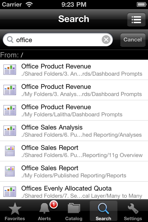 Oracle Business Intelligence Mobile