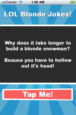 LOL Blonde Jokes! (Free) screenshot 2