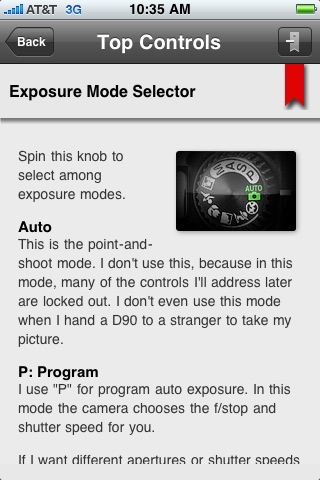 Nikon D90 Guide screenshot 2