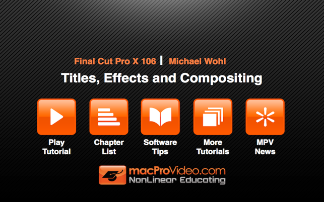Course For Final Cut Pro X 106 - Titles, Effects and Composi(圖2)-速報App