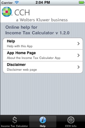 CCH Income Tax Rates Calculator Lite(圖4)-速報App