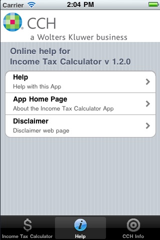 CCH Income Tax Rates Calculator Lite screenshot-3