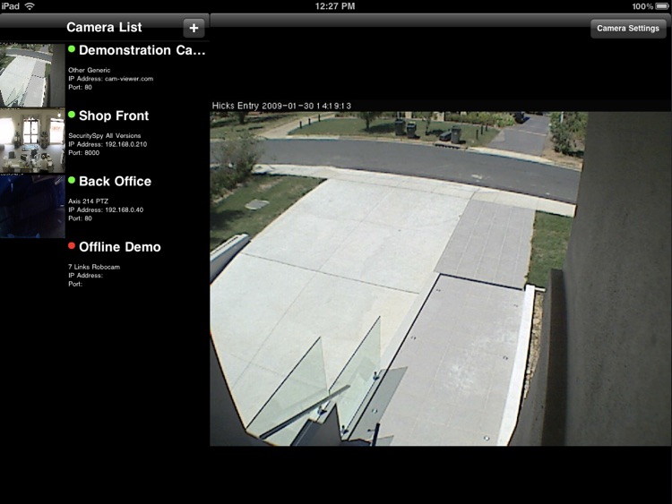 Cam Viewer for iPad