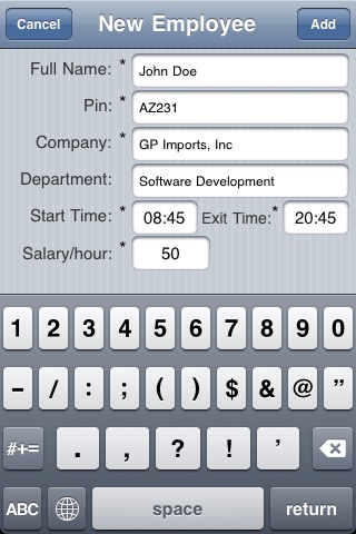 Employee Time Tracking (Clock IN/Clock OUT) screenshot-3