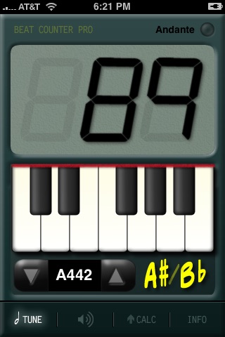 piano beat counter