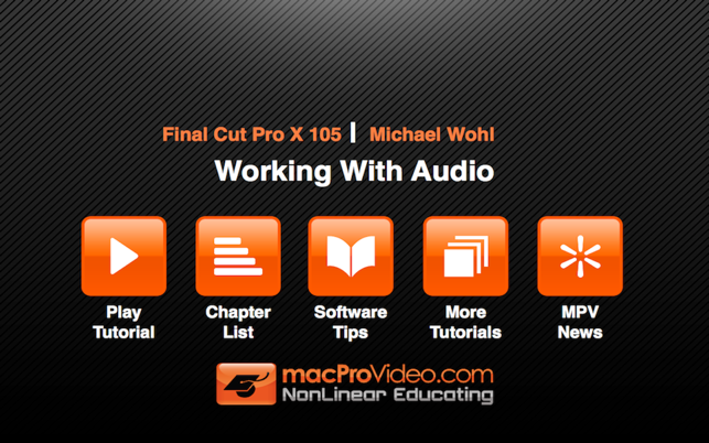 Course For Final Cut Pro X 105 - Working With Audio(圖2)-速報App