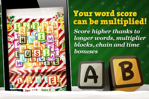 Letter Blocks 3D Christmas - Xmas Word Game with Vocabulary in 5 Languages