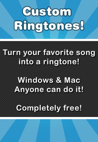 Custom Ringtones (FREE) (iTunes Visual Guide) Screenshot 1