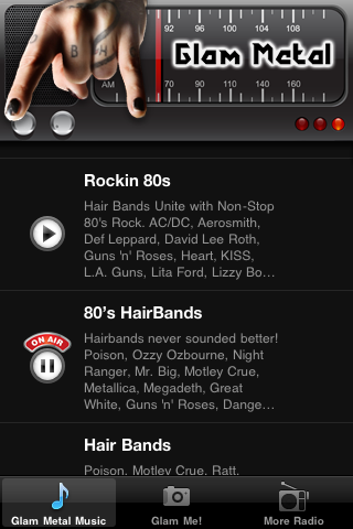 Glam Rock Radio FM - 80s Hair Metal at its Best screenshot 3