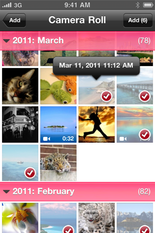 EasyBums ~ photo & video albums on the go! screenshot 2