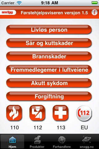 Snøgg - Førstehjelpsviseren