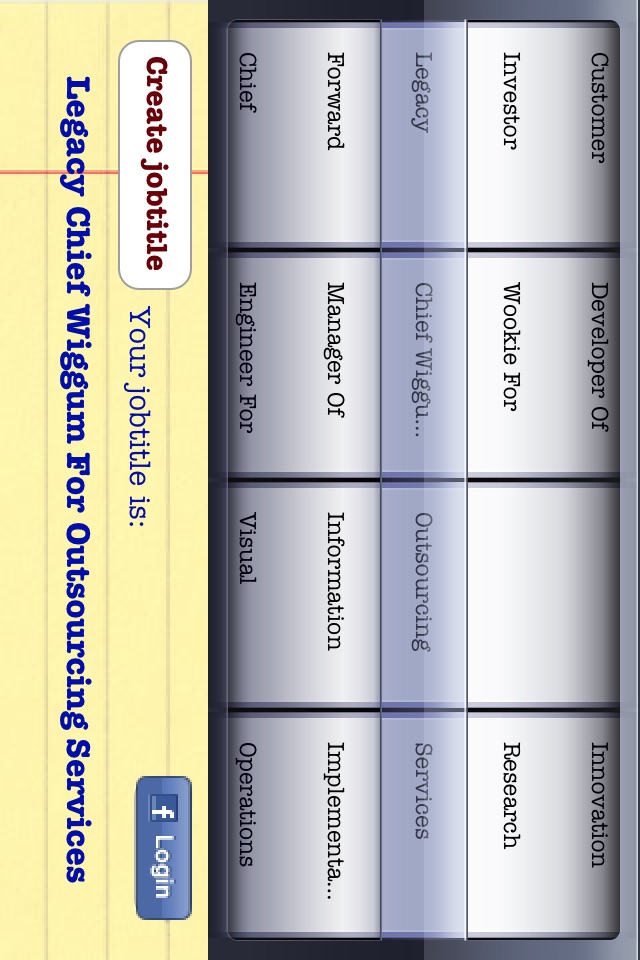 JobTitleBandit screenshot 2