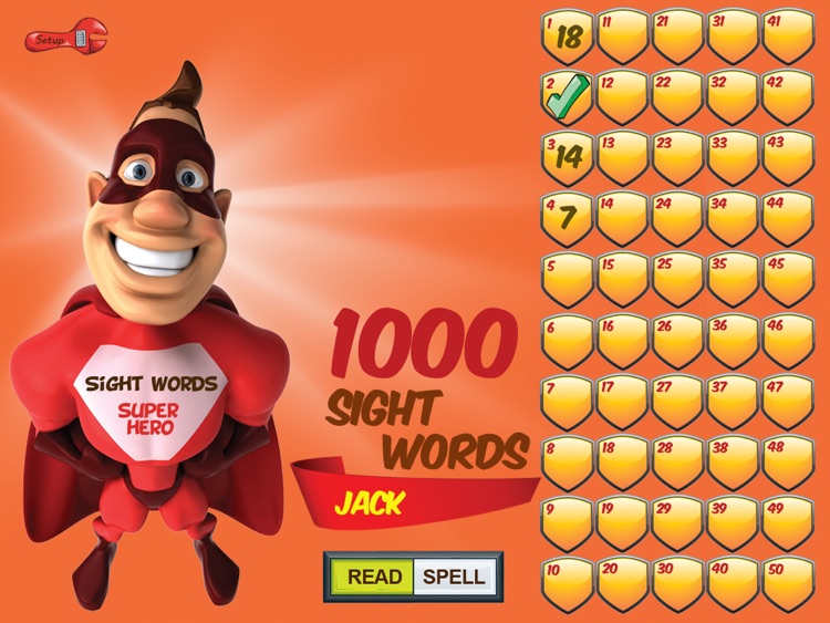 1000 Sight Words Superhero HD Free