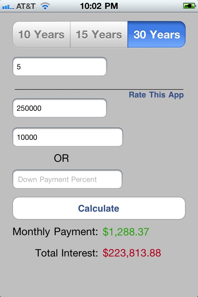 Monthly Mortgage Payment Calculator screenshot 3