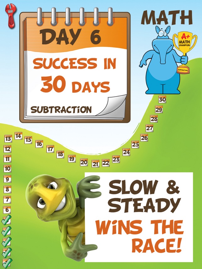 A+ Math Success in 30 days: Subtraction 