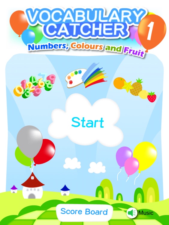 Vocabulary Catcher 1 - Numbers, Colours and Fruit