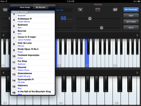 Piano Sharp HD Lite screenshot 2