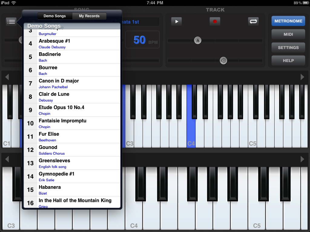 Piano Sharp HD screenshot 2